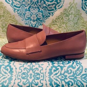 Franco Sarto Kip-Style Pink Leather Loafers